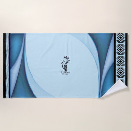 Toalha De Praia Serviette de plage Lagon /Cagou Style