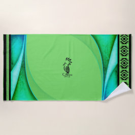 Toalha De Praia Serviette de plage Lagon /Cagou Style