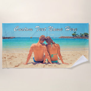 Toalha De Praia Seu presente de galeria de praia fotográfica com n