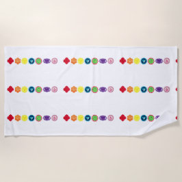 Toalha De Praia Seven Chakra Yoga Beach Towel