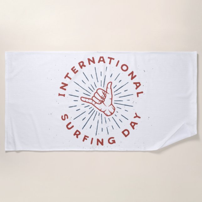 Toalha De Praia Shaka,mão shaka,Towel Praia (Frente)