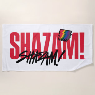 Toalha De Praia SHAZAM! Fury of the Gods Logotipo Rainbow Bolts