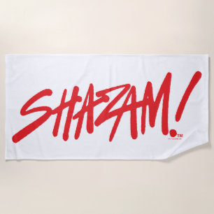 Toalha De Praia SHAZAM! Fury of the Gods Logotipo vermelho