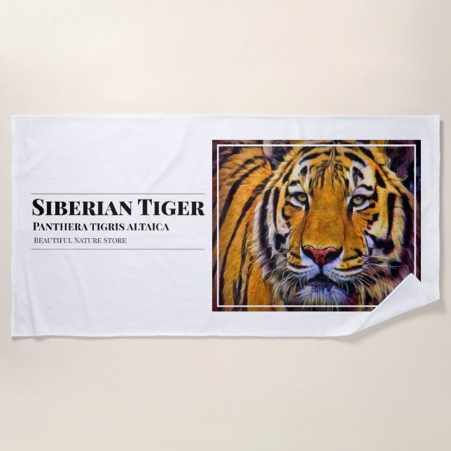 Toalha De Praia Siberian Tiger [Beach Towel] (Frente)