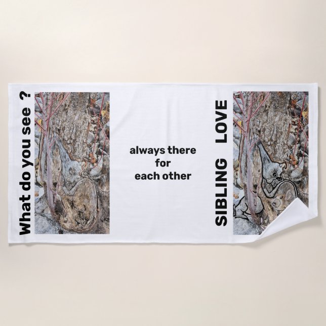 Toalha De Praia Sibling Love Beach Towel (Frente)