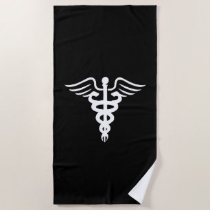 Toalha De Praia Símbolo de Cadubo Médico Dourado