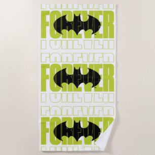 Toalha De Praia Símbolo de Tipografia do Forever Batman Gráfico