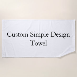 Toalha de Praia Simples Personalizada