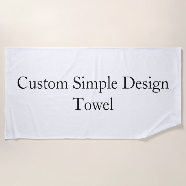 Toalha de Praia Simples Personalizada (Frente)