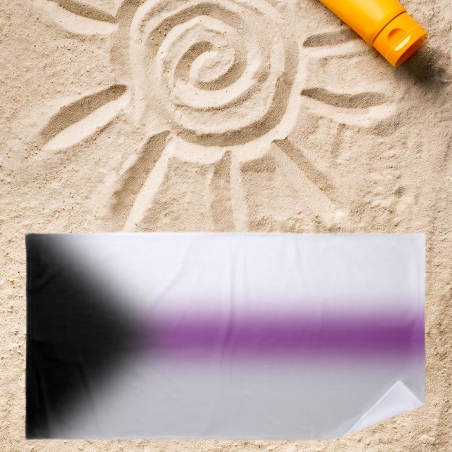 Toalha De Praia Sinalizador de Orgulho Demissexual Gradiente - Sin (Criador carregado)