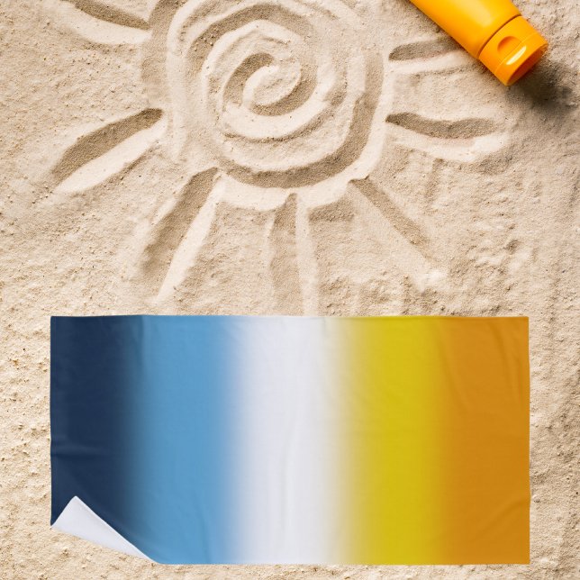 Toalha De Praia Sinalizador Gradiente do Orgulho AroAce - Sinaliza (Criador carregado)