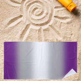 Toalha De Praia Sinalizador Gradual do Orgulho Greysexual - Sinali