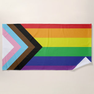 Toalha De Praia Sinalizador LGBTQIA Progressivo