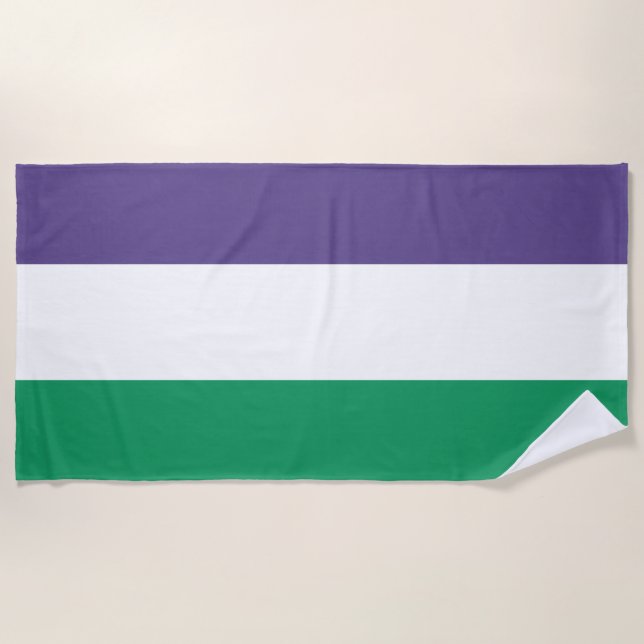 Toalha De Praia Sinalizador Suffragette (Frente)