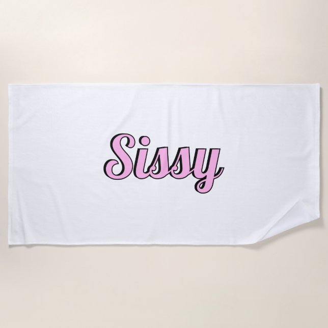 Toalha De Praia Sissy (Frente)