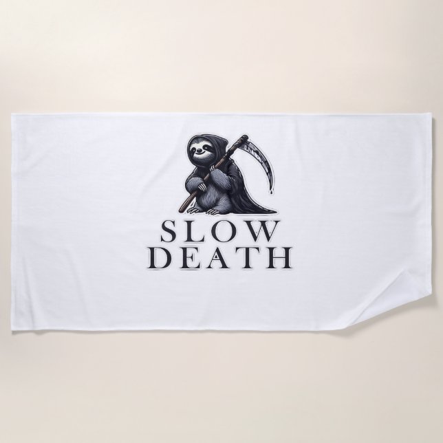 Toalha De Praia Slow Death Essential T-Shirt (Frente)