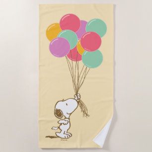 Toalha De Praia Snoopy e Balloons Beach Towel
