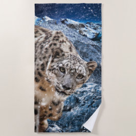 TOALHA DE PRAIA SNOW LEOPARD CLOUD WALKER
