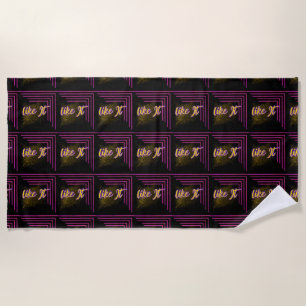 Toalha De Praia Soak Up the Sun com Trendy Beach Towel Design