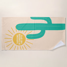 Toalha De Praia Sobrevivendo à Luz do Sol e ao Período