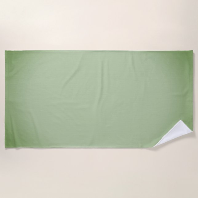 Toalha De Praia Solid Jade Green Celadon (Frente)
