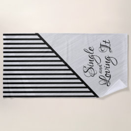 Toalha De Praia Solteiro e Adorando-a Arte Moderna