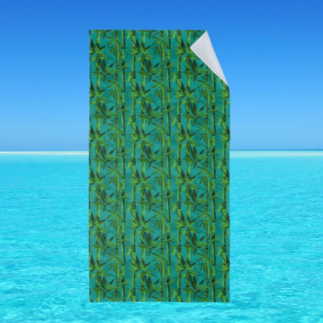 Toalha De Praia Sonhos da Floresta Tropical Floresta de Bambu  (Tropical bamboo rainforest. beach towel! )