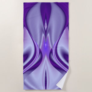 Toalha De Praia Sonhos de Arco-Íris de Flor Roxo