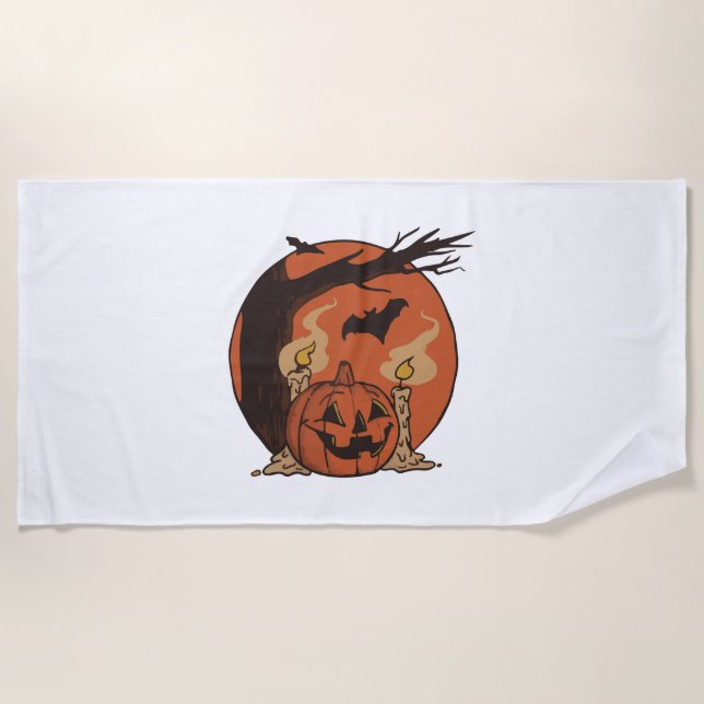 Toalha De Praia sono halloween (Frente)