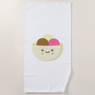 Toalha De Praia Sorvete Kawaii