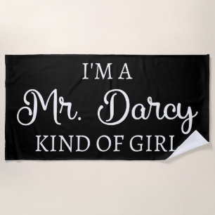Toalha De Praia Sou o Sr. Darcy tipo de garota que sou
