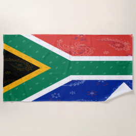 Toalha De Praia South AFrica Flag Towel
