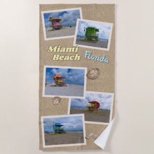 Toalha De Praia South Beach Miami Lifeguard Towers