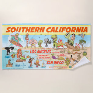 Toalha De Praia South California Beach Blanket
