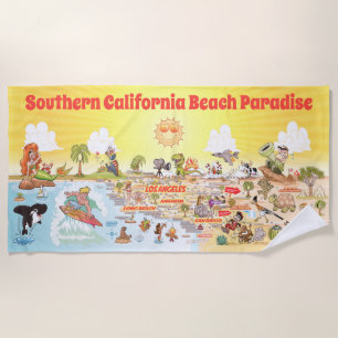 Toalha De Praia South California Beach Paradise Blanket