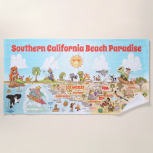 Toalha De Praia South California Beach Paradise Blanket