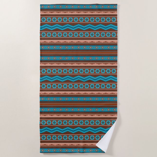 Toalha De Praia Southwest Style Geometric Cameron Gorge Design (Frente)