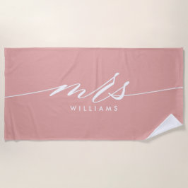 Toalha De Praia Sra.| Noiva Personalizada