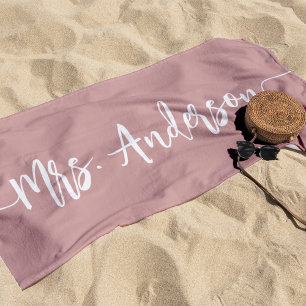 Toalha De Praia Sra. Nova Noiva Casamento Lua de Mel