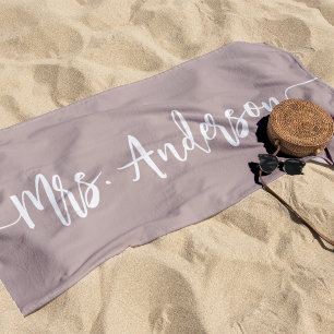 Toalha De Praia Sra. Nova Noiva Casamento Lua de Mel