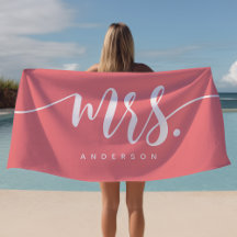 Sra Pink e White Recém-Casada Noiva Personalizada