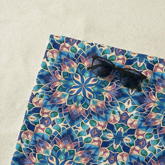 Toalha De Praia Stain Glass Bloom (In Situ)