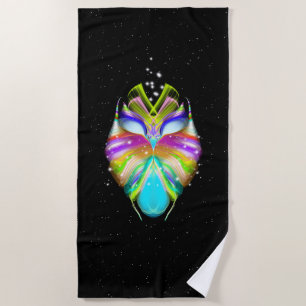 Toalha De Praia Starlight Oracle Owl Black
