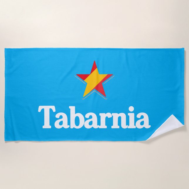 Toalha De Praia Stars of Spain – Tabarnia (Frente)