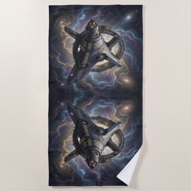 Toalha De Praia Stellar Path – Journey Through the Universe´7 (Frente)