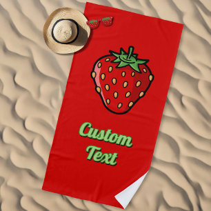Toalha De Praia Strawberry Icon Beach Towel