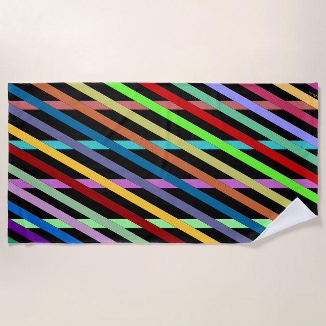 Toalha De Praia Streamers Beach Towel (Frente)