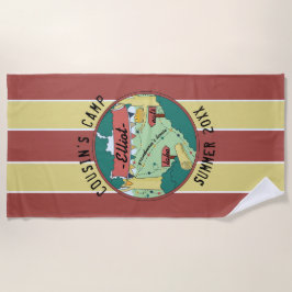 Toalha De Praia Summer Camp Beach Towel Personalize