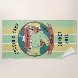 Toalha De Praia Summer Camp Best Friends Beach Towel Personalize