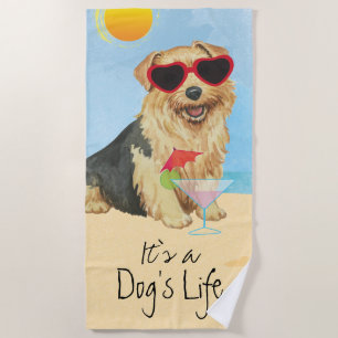 Toalha De Praia Summer Norfolk Terrier Beach Towel